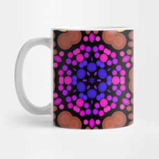 Dot Mandala Flower Yellow and Purple Mug